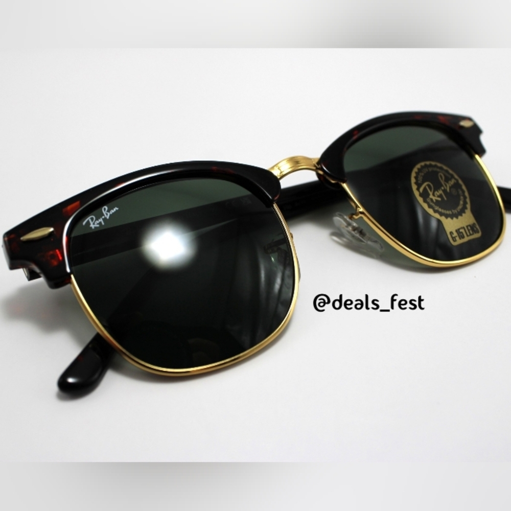 Model Display RayBan Clubmaster Green G15 RB3016 Tortoiseshell - Picture 8 of 16